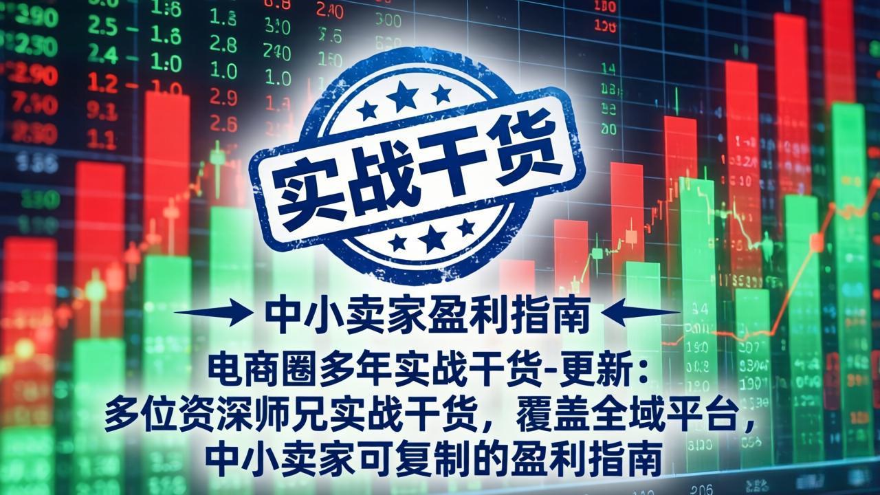 电商圈多年实战干货-更新5月10:多位资深师兄实战干货/覆盖全域平台,中小卖家可复制的盈利指南-沐沐云网创