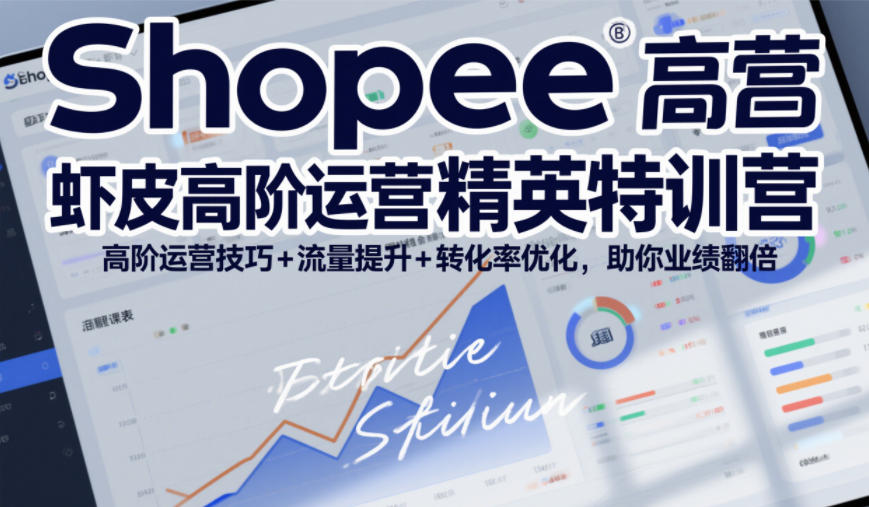Shopee虾皮高阶运营精英特训营，高阶运营技巧+流量提升+转化率优化，助你业绩翻倍-小目标云网创