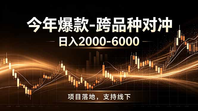 全新跨品种对冲模式上线!日稳定盈利 2000-6000,合规长久可批量放大-小目标云网创