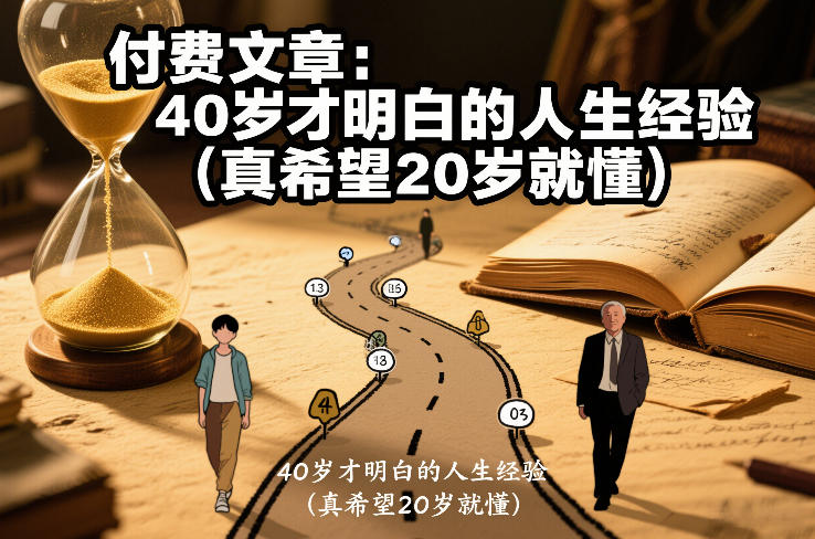 付费文章：40岁才明白的人生经验(真希望20岁就懂)-小目标云网创