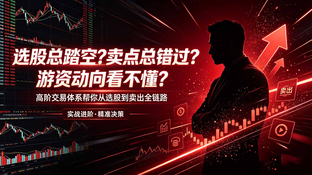 选股总踏空?卖点总错过?游资动向看不懂?高阶交易体系帮你从选股到卖出全链路(更新6月-opc资源站