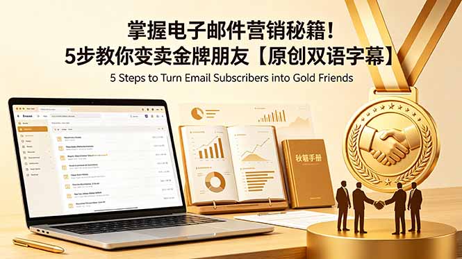 掌握电子邮件营销秘籍!5步教你变卖金牌朋友【原创双语字幕】-小目标云网创