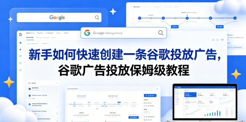 新手如何快速创建一条谷歌投放广告，谷歌广告投放保姆级教程-沐沐云网创