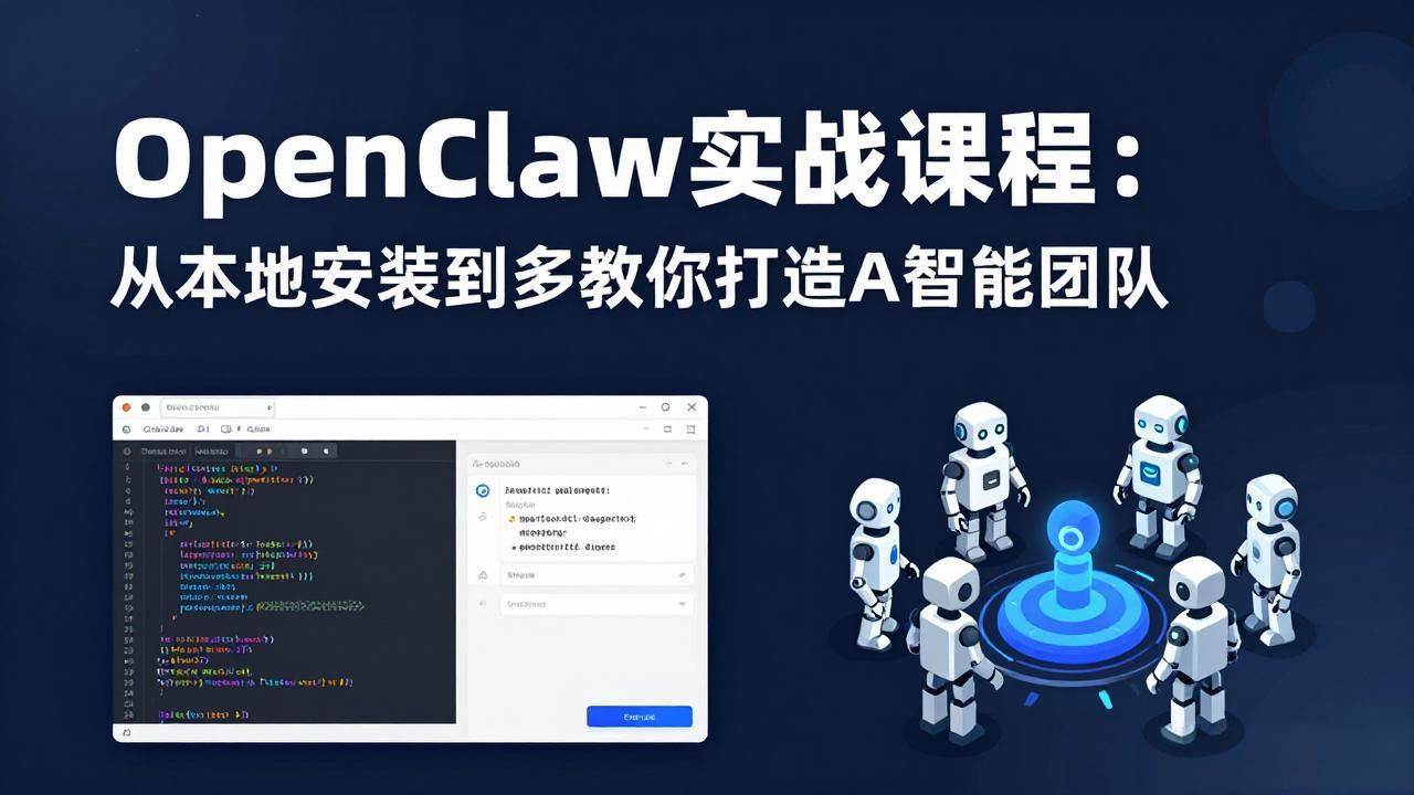 OpenClaw实战课程：从本地安装到多Agent协同，手把手教你打造AI智能团队-小目标云网创