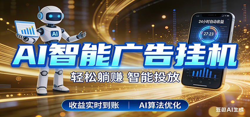 智能广告挂机新时代，利用碎片化时间实现稳定被动收益，AI帮你持续盈利-启微空间