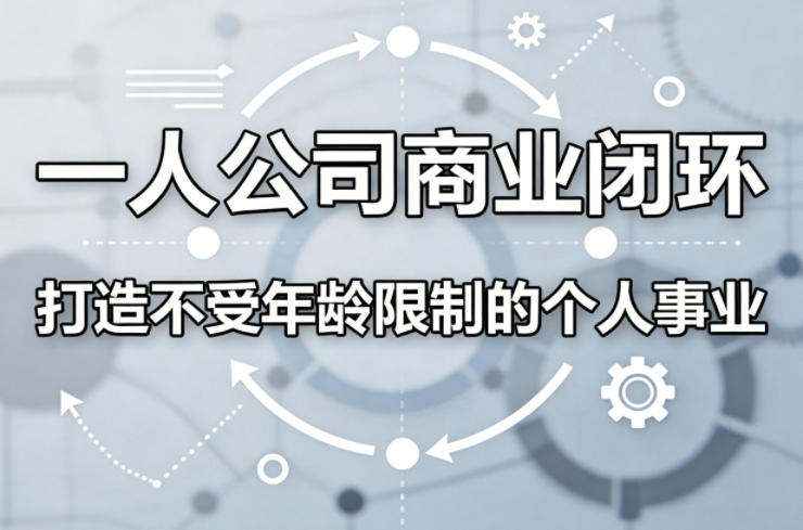 一人公司商业闭环，打造一份不受年龄限制的个人事业-小目标云网创