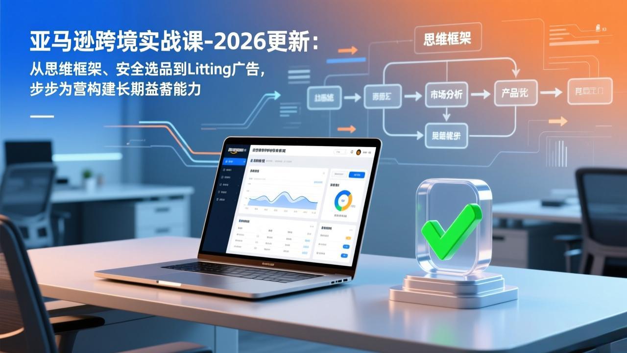 亚马逊跨境实战课-2026更新：从思维框架、安全选品到Listing广告，步步为营构建长期盈利能力-小目标云网创
