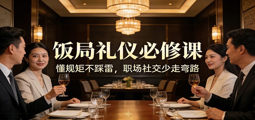 公众号收费文章：《饭局礼仪必修课：懂规矩不踩雷，职场社交少走弯路》-小目标云网创