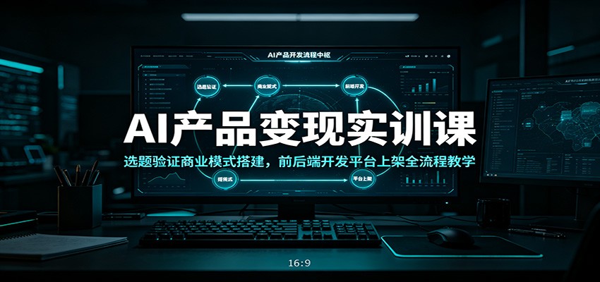 AI产品变现实训课：选题验证商业模式搭建，前后端开发平台上架全流程教学-小目标云网创