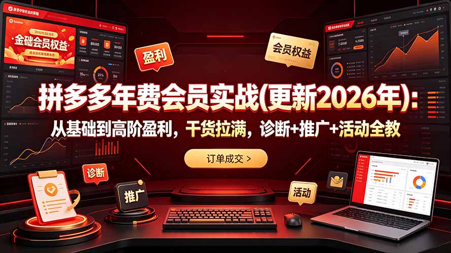 拼多多年费会员实战(更新2026年-小目标云网创