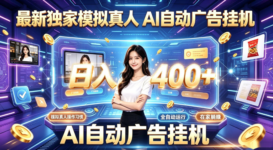 最新独家模拟真人，AI自动挂号挂G，日入400+，全程全自动运行，无需人工【揭秘】-沐沐云网创