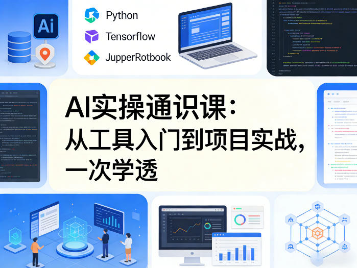 AI实操通识课，从工具入门到项目实战，一次学透-沐沐云网创