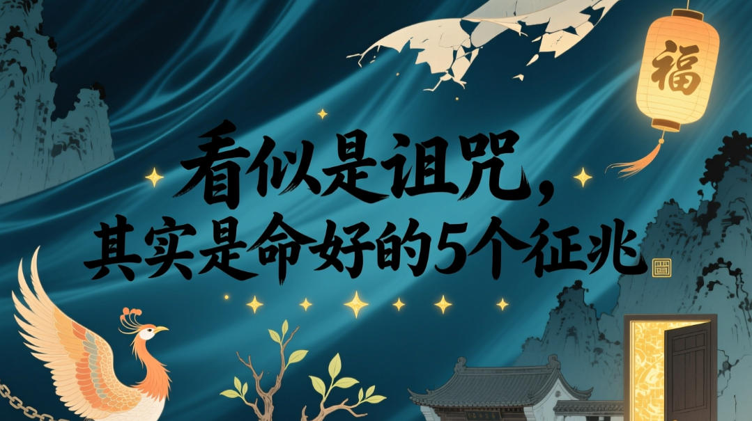 付费文章：看似是诅咒，其实是命好的5个征兆-极速搞钱云网创