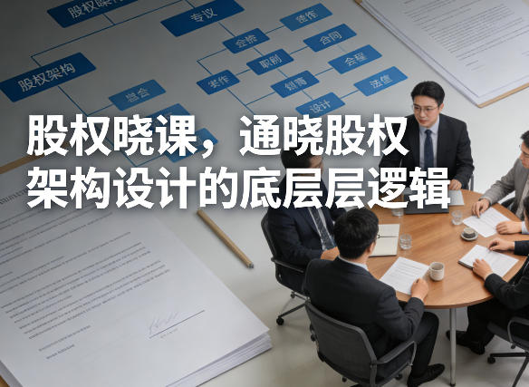 股权晓课，通晓股权架构设计的底层逻辑-极速搞钱云网创