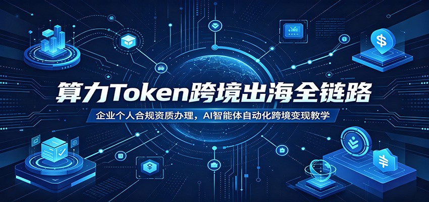 算力Token跨境出海全链路:企业个人合规资质办理,AI智能体自动化跨境变现教学-灵感工坊云网创