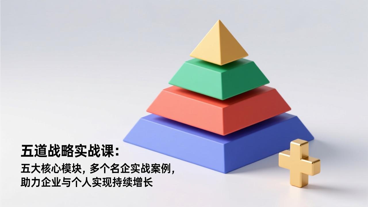 五道战略实战课：五大核心模块，多个名企实战案例，助力企业与个人实现持续增长-小目标云网创