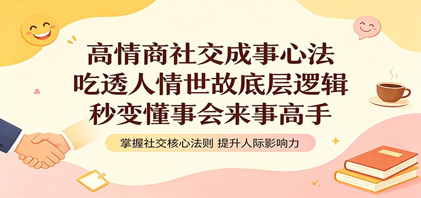 高情商社交成事心法：吃透人情世故底层逻辑，秒变懂事会来事高手-小目标云网创