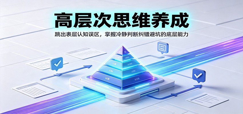 高层次思维养成:跳出表层认知误区,掌握冷静判断纠错避坑的底层能力-小目标云网创