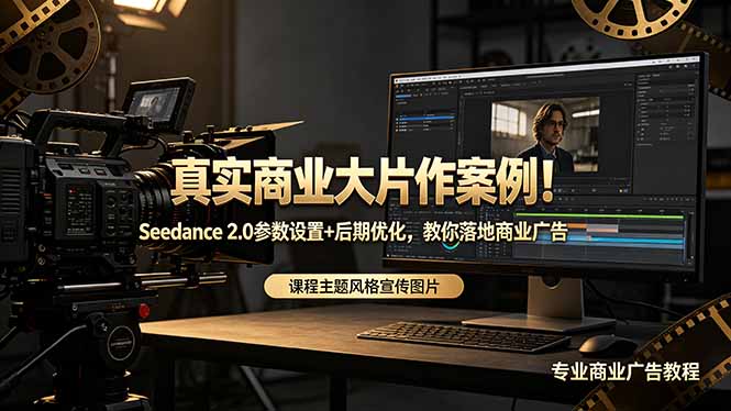 真实商业大片作案例！Seedance 2.0参数设置+后期优化，教你落地商业广告-创富资源库云网创