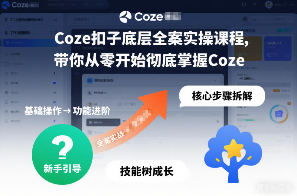 Coze扣子底层全案实操课程,带你从零开始彻底掌握Coze(更新3月)-小目标云网创