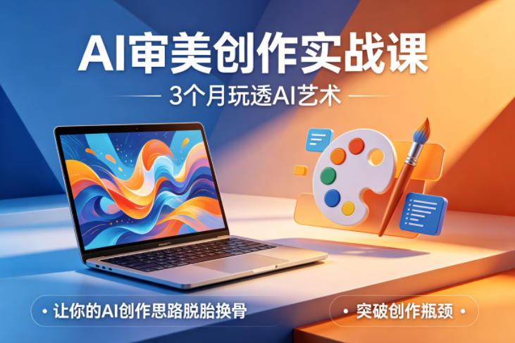 AI审美创作实战课，3个月玩透AI艺术，让你的AI创作思路脱胎换骨，突破创作瓶颈(更新0617)-极速搞钱云网创