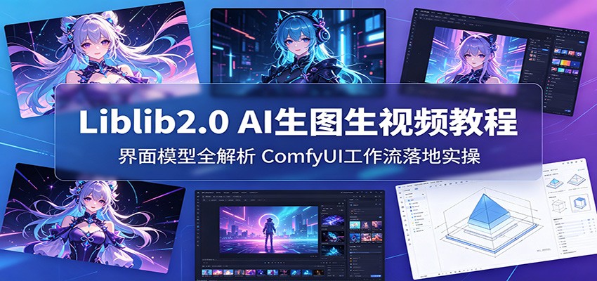Liblib2.0 AI生图生视频教程：界面模型全解析，ComfyUI工作流落地实操-小目标云网创