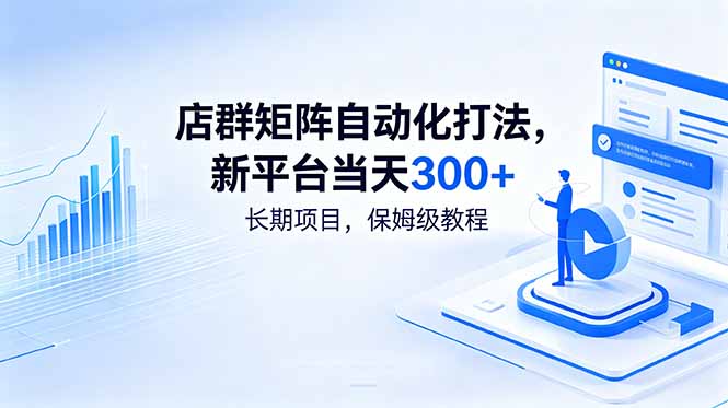 店群矩阵自动化打法,新平台当天300+,长期项目,保姆级教程-灵感工坊云网创