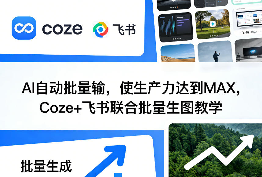 AI自动批量输，使生产力达到MAX，Coze+飞书联合批量生图教学-小目标云网创