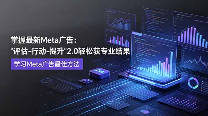 掌握最新的Meta广告,通过“评估-行动-提升”2.0版本轻松获得专业级结果。学习目前学习Meta广告的最佳方法-opc资源站