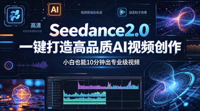 Seedance2.0一键打造高品质AI视频创作，小白也能10分钟出专业级视频-沐沐云网创