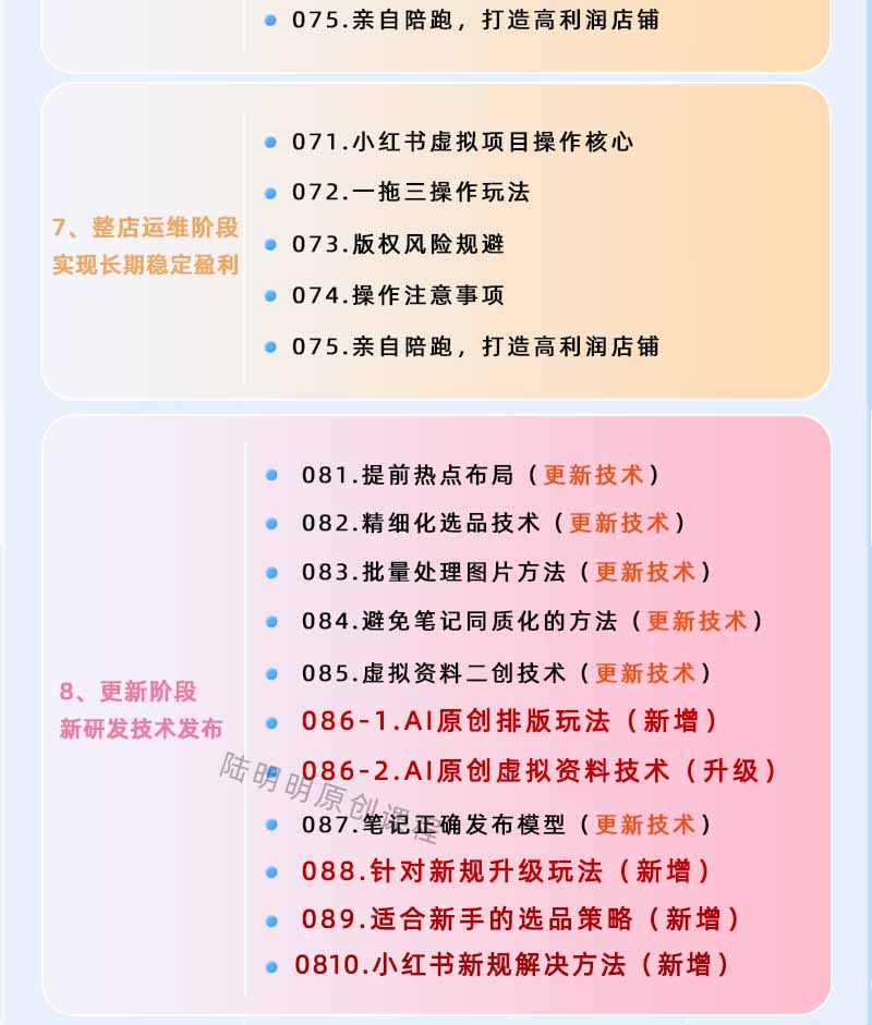 图片[4]-小红书虚拟项目特训班9.0，全面拥抱AI，批量产出原创PPT货源，单品/单店纯利润几万到几十W-小目标云网创