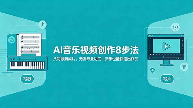 AI音乐视频创作8步法：从写歌到成片，无需专业功底，新手也能快速出作品-小目标云网创
