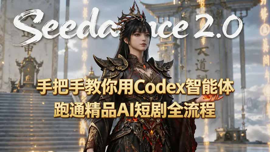 手把手教你用Seedance2.0+Codex智能体跑通精品AI短剧全流程(附3种skill技能-小目标云网创