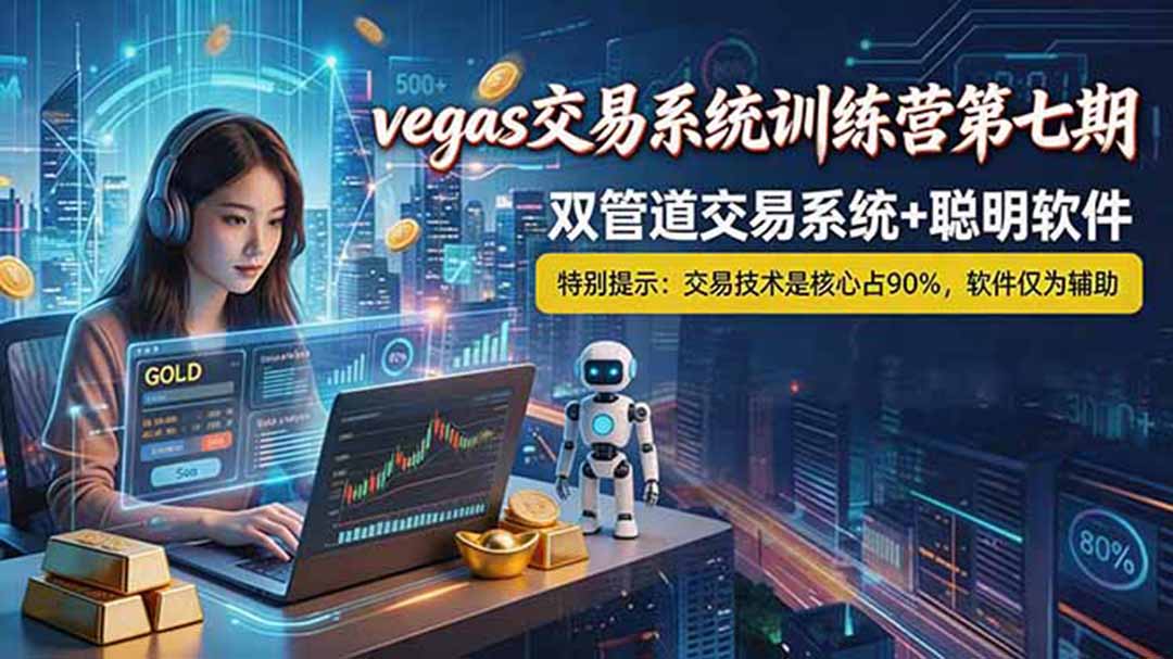 【海外美金AI搬砖】Vegas交易技术+聪明软件， 黄金期货日赚50-1000U， 长期稳定，小白轻松上手-opc资源站