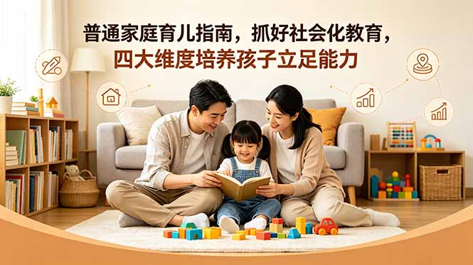付费文章：普通家庭育儿指南，抓好社会化教育，四大维度培养孩子立足能力-灵感工坊云网创