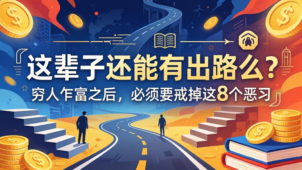 关于人生两篇付费文章【这辈子还能有出路么？】【穷人乍富之后，必须要戒掉这8个恶习】-小目标云网创