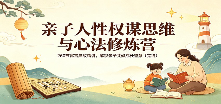 亲子人性权谋思维与心法修炼营：260节寓言典故精讲，解锁亲子共修成长智慧(完结)-小目标云网创