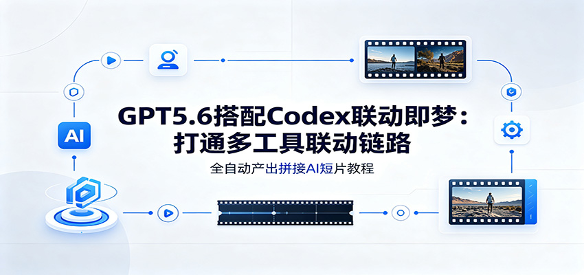 GPT5.6搭配Codex联动即梦：打通多工具联动链路，全自动产出拼接AI短片教程-小目标云网创