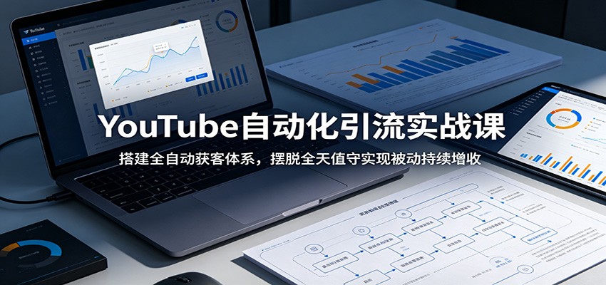 YouTube自动化引流实战课:搭建全自动获客体系,摆脱全天值守实现被动持续增收-opc资源站