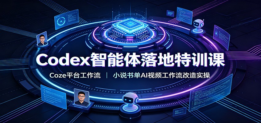Codex智能体落地特训课：Coze平台工作流，小说书单AI视频工作流改造实操-小目标云网创