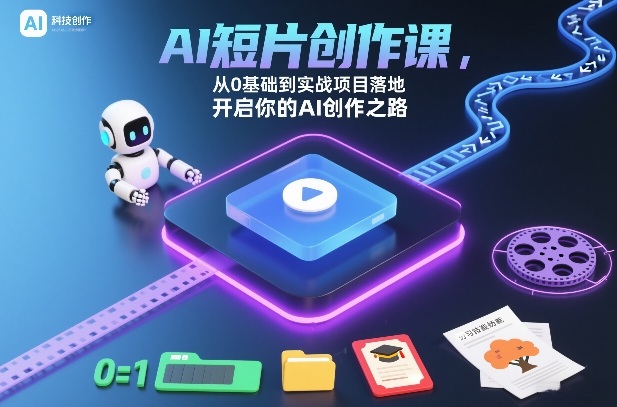 AI短片创作课，从0基础到实战项目落地，开启你的AI创作之路(更新)-小目标云网创