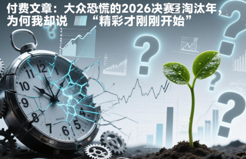 付费文章：大众恐慌的2026决赛淘汰年，为何我却说“精彩才刚刚开始”？-百科网赚