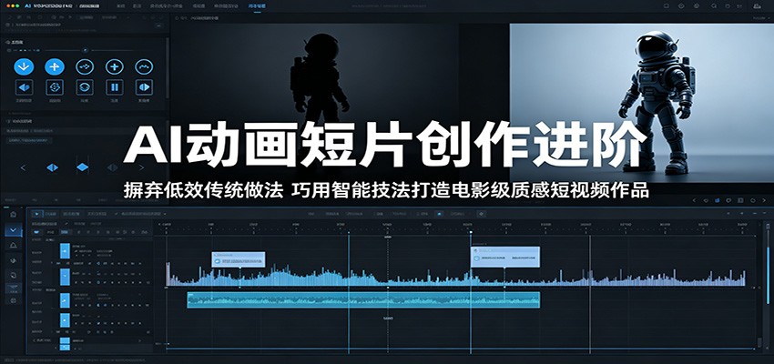 AI动画短片创作进阶：摒弃低效传统做法，巧用智能技法打造电影级质感短视频作品-聚星云网创