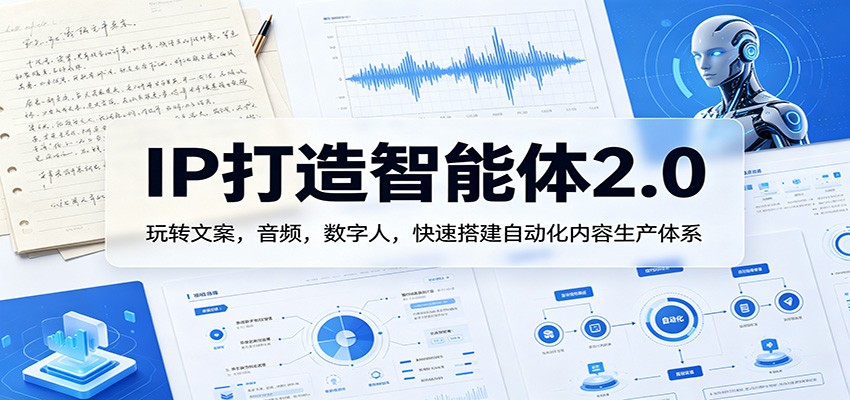 IP打造智能体2.0：玩转文案，音频，数字人，快速搭建自动化内容生产体系-小目标云网创