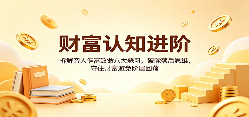 财富认知进阶：拆解穷人乍富致命八大恶习，破除落后思维，守住财富避免阶层回落-小目标云网创
