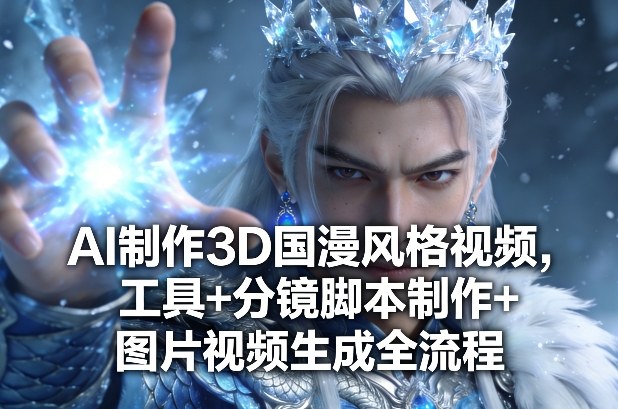 AI制作3D国漫风格视频，工具+分镜脚本制作+图片视频生成全流程-小目标云网创