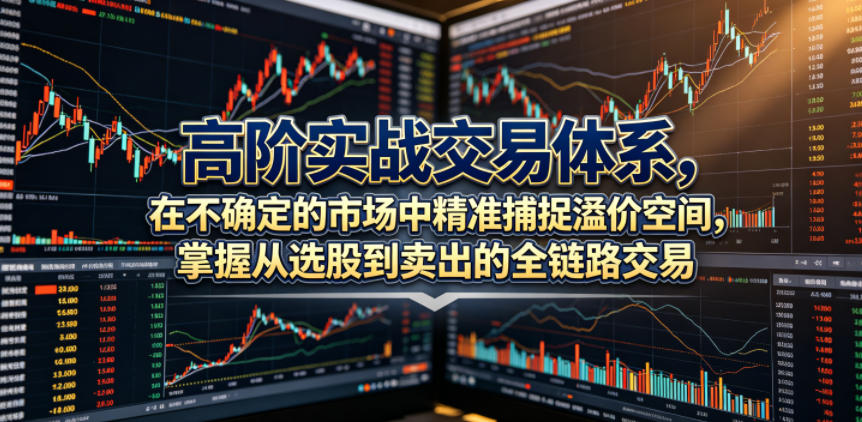 高阶实战交易体系，在不确定的市场中精准捕捉溢价空间，掌握从选股到卖出的全链路交易心法(更新6月)-小目标云网创
