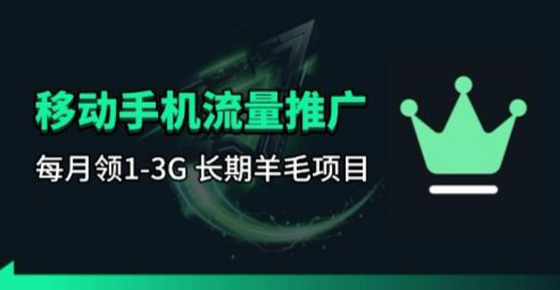 手机流量领取推广_每月一轮，刚需类的长期项目-小目标云网创