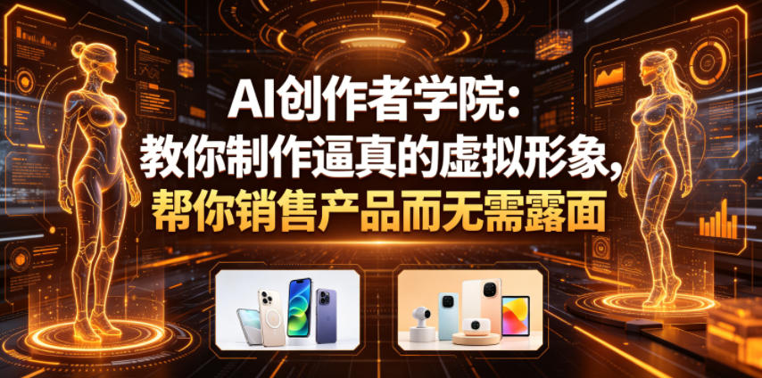 AI创作者学院：教你制作逼真的虚拟形象，帮你销售产品而无需露面【原创双语字幕】-沐沐云网创
