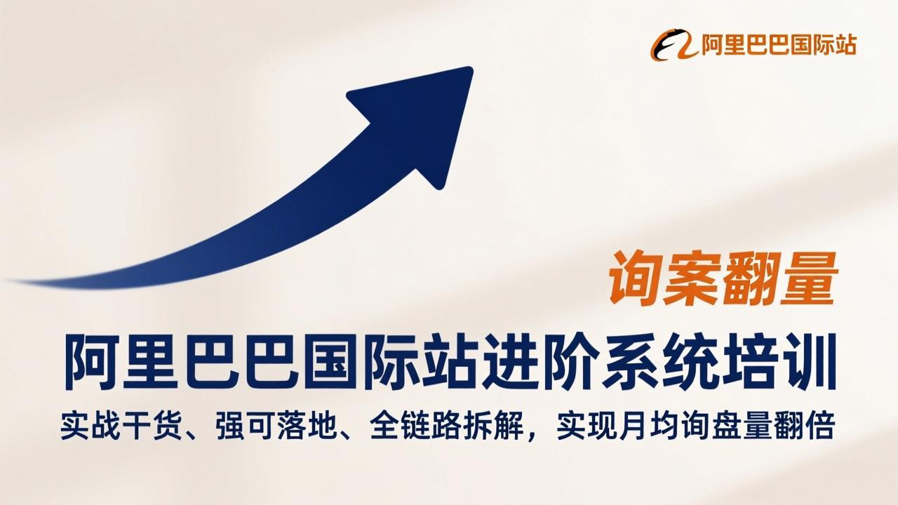 阿里巴巴国际站进阶系统培训，实战干货、强可落地、全链路拆解，实现月均询盘量翻倍-小目标云网创